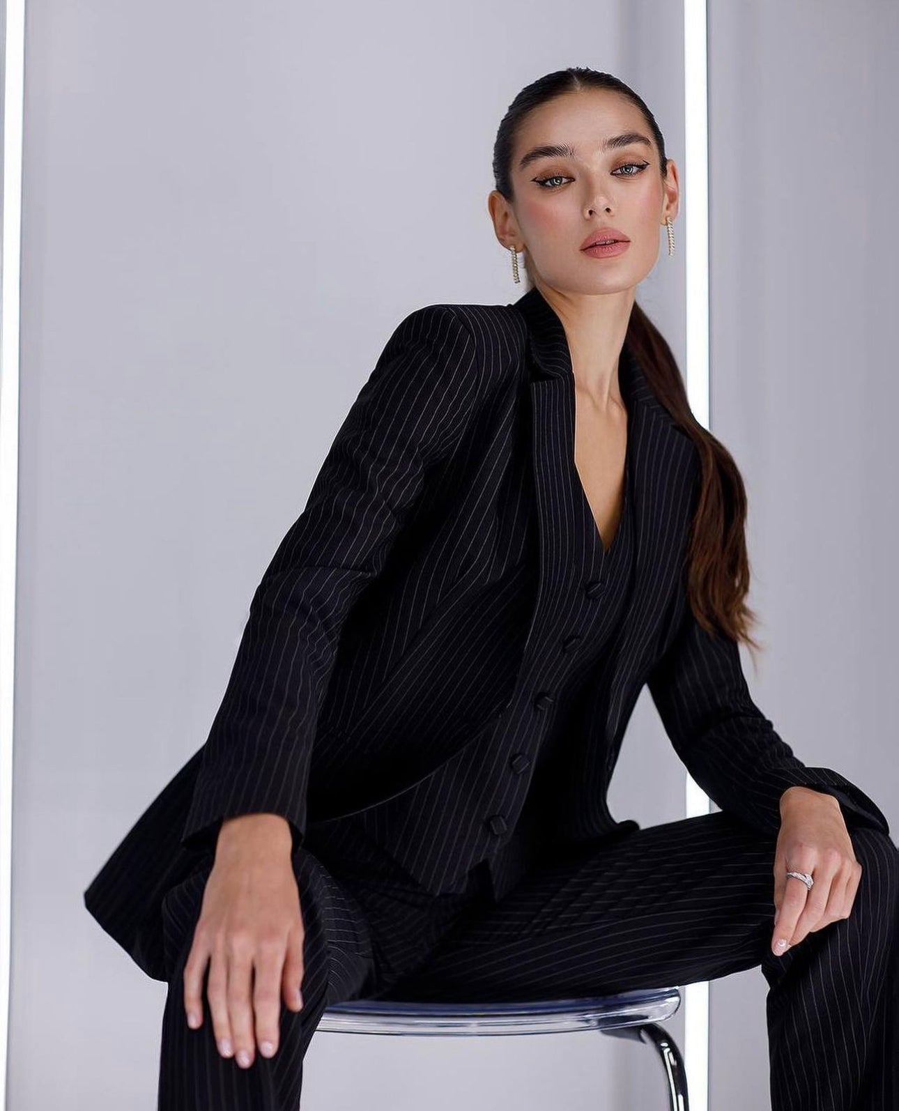 Tailleur Grazia in promozione  Giacca gilet e pantaloni palazzo Made in Italy 🇮🇹 taglie xs alla xxxl