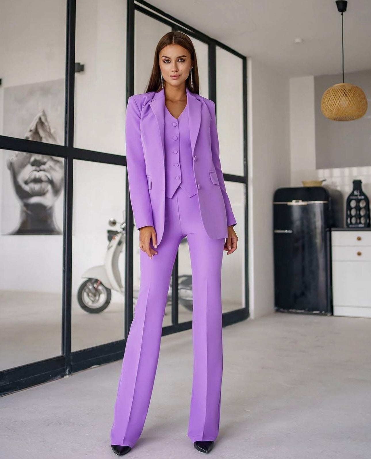 Tailleur Grazia in promozione  Giacca gilet e pantaloni palazzo Made in Italy 🇮🇹 taglie xs alla xxxl